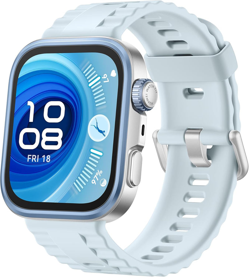 WATCH FIT4 Pro SmartWatch, 1.82â Display, Sapphire Glass, GPS for ProLevel Outdoor Sports, upto 10-Day Battery Life, iOS&Android, Blue, 3 months additional HuaweiCare+(Amazon Exclusive)