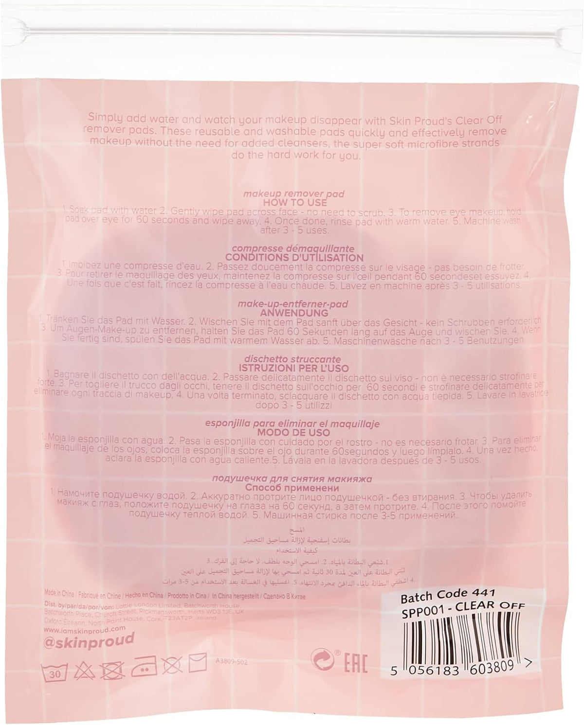 Skin Proud Clear Off Microfibre Pads – image 3
