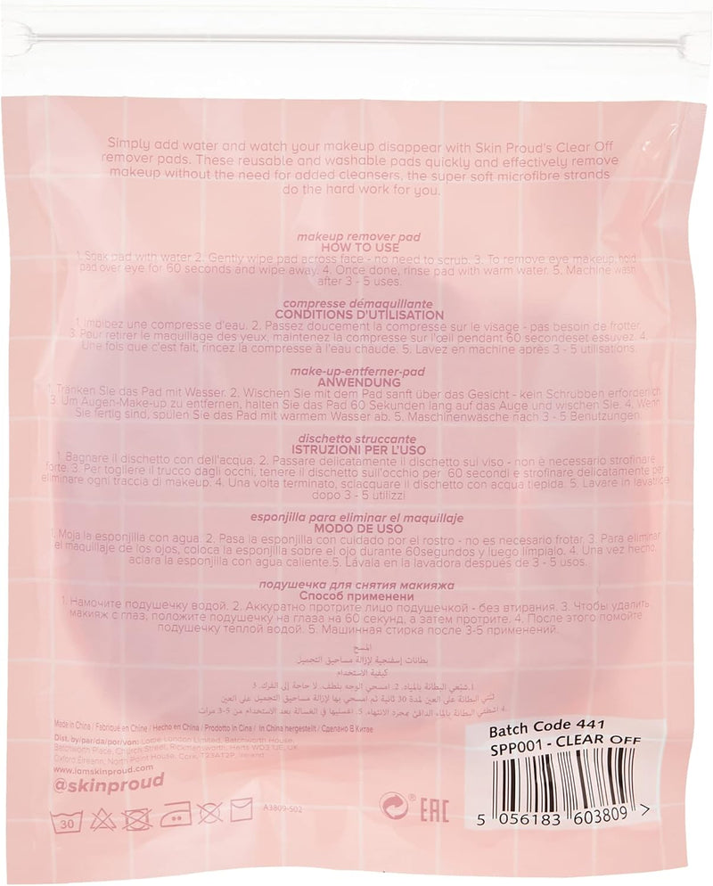 Skin Proud Clear Off Microfibre Pads