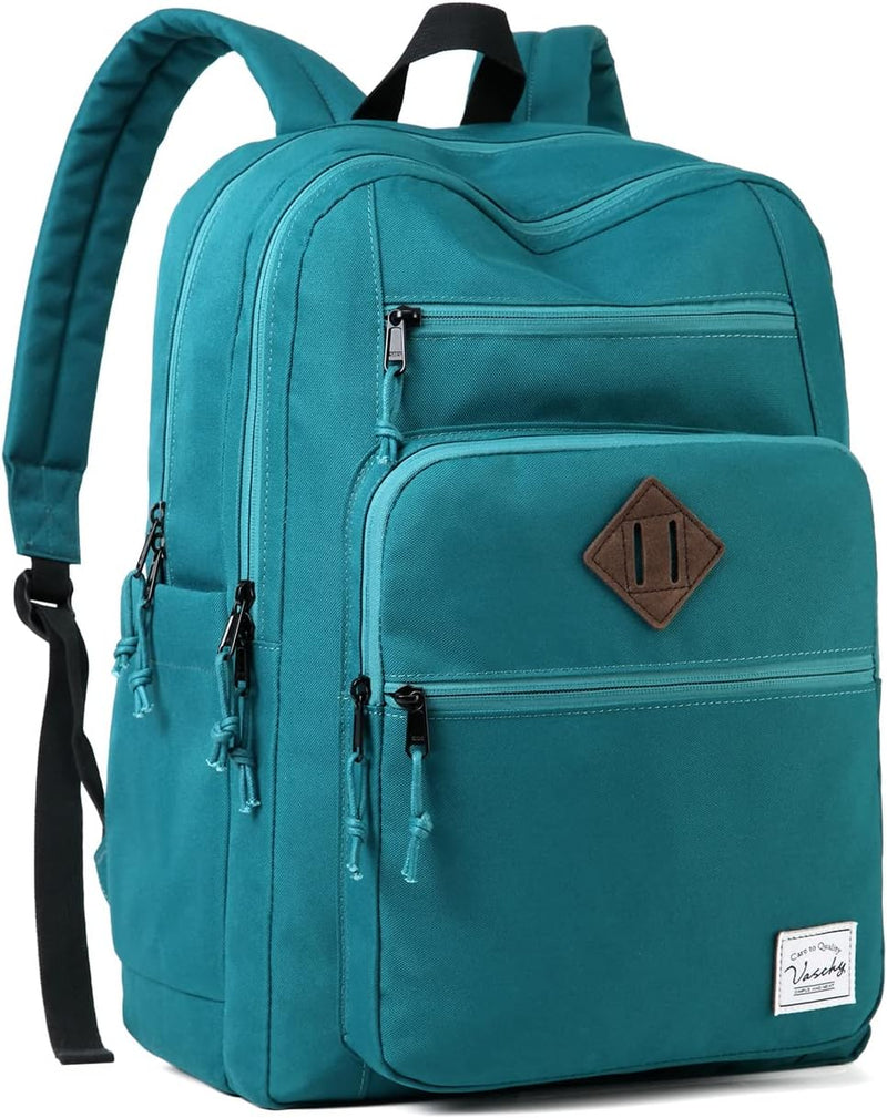 VASCHY School Backpack for Women, Unisex Large Bookbag Schoolbag Casual Daypack for High School/College/Teens/Travel/Work