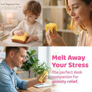 SLEEPHEAD3-Pack Food Squishies Set - Slow Rising Squishy Toys, Cheese & Bread Butter Squishy, Sensory Stress Relief Squeeze Toys, Cute Desk Fidget Toy Gift