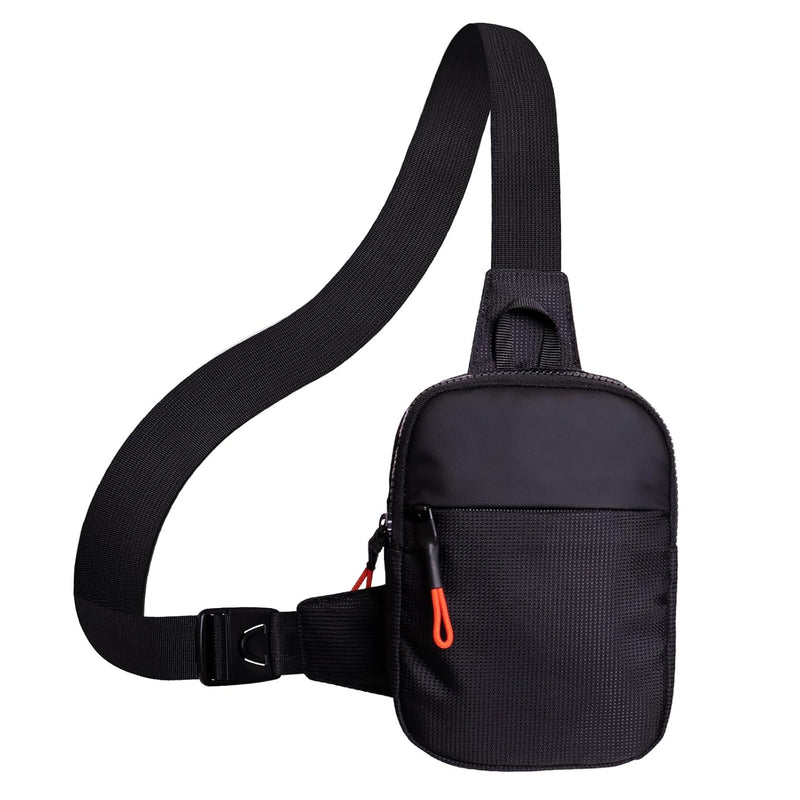 FENGSINET Chest Mini Sling Bag Waterproof Crossbody Bag Lightweight Casual Phone Bag Small Shoulder Daypack for Men Travel
