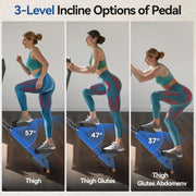 Niceday Vertical Climber, Stair Climber for Full-Body Workout, Compact & Foldable Cardio Exercise Stepper Machine, Adjustable Handlebar & Pedals, 300LBS Loading Capacity -Random Color