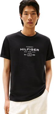 mens Hilfiger Stack Graphic Tee Mw0mw40002 S/S T-Shirt (pack of 1) - Black