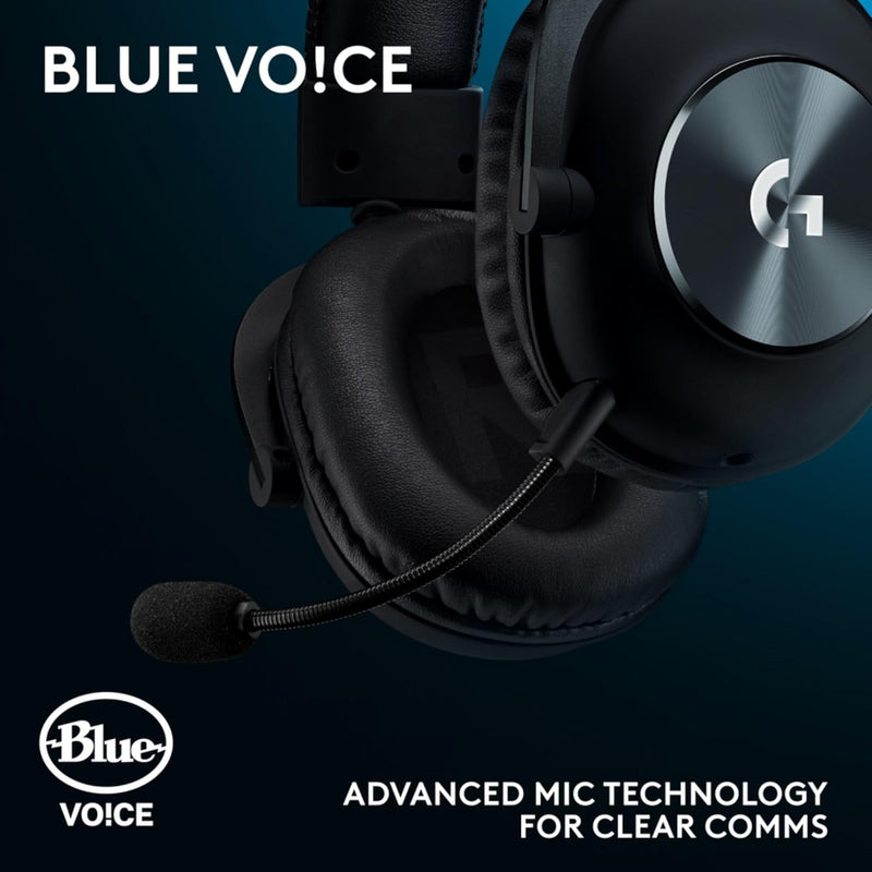 Logitech G Pro X SE Wired Gaming Headset with Microphone: Detachable Mic, DTS Headphone:X 7.1, Memory Foam Ear Pads, 50 mm Drivers, USB DAC, for PC, Xbox, PS5 - Black - Wired