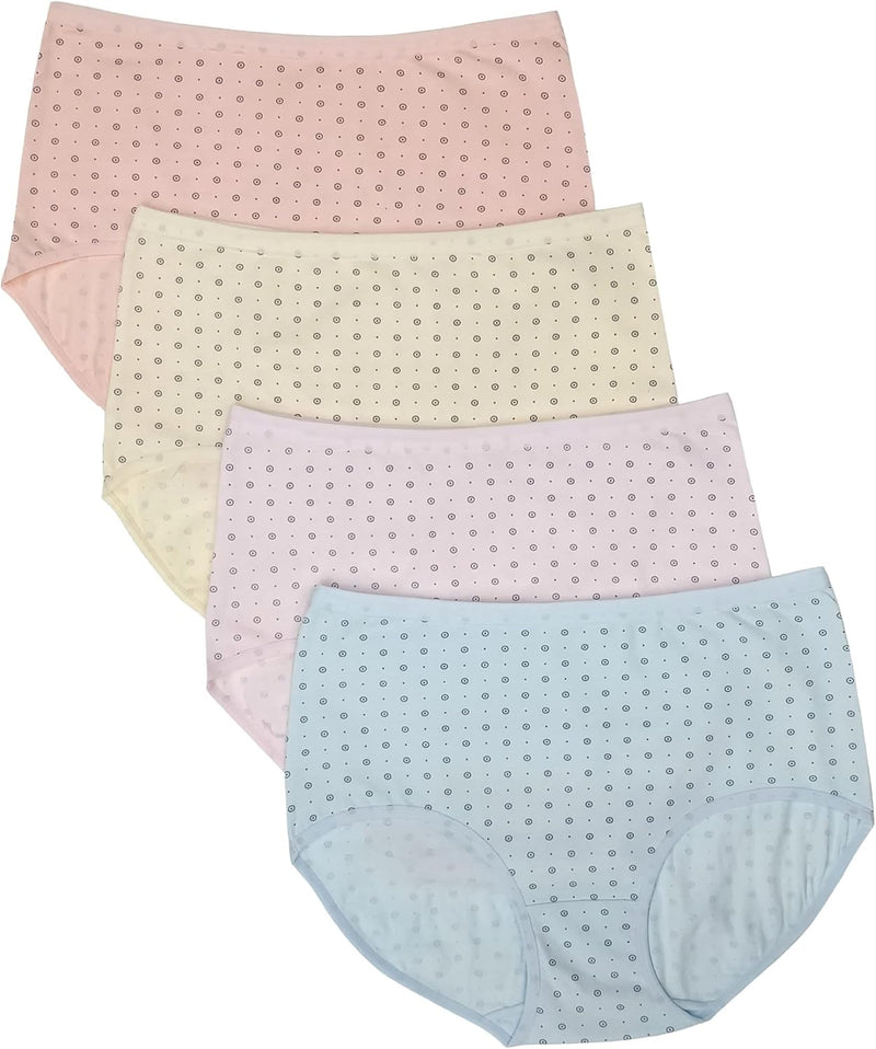 Premium Cotton Four-way stretch Panties - MULTIPACK - Regular and Plus Sizes - Classic Briefs for Women