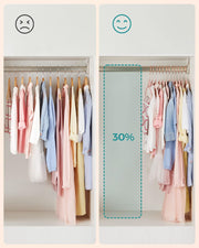 SONGMICS Baby Hangers, Pack of 50 kid’s Velvet Hangers with Rose Gold Hooks, Non-Slip Children’s Hangers for Clothes in Closet, Baby or Children's Coats, Light Pink CRF027P01