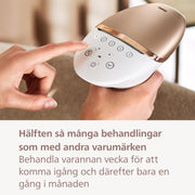 Lumea IPL Hair Removal Device 9000 Series - Hair Removal Device with SenseIQ Technology, 3 Attachments for Body, Face and Precision, Cordless Use (Model BRI955/00) - 3 attachments