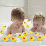 GoodGoodsLtd MINI Rubber Ducks,Little Rubber Ducks Tiny Baby Shower Rubber Ducks,Squeak Fun Rubber Ducks in Bulk Bath Toy Float Decorations For Shower Birthday Party Favors,20Pcs