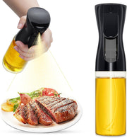 MOMENT Oil Sprayer For Cooking, 220ML Oil Sprayer Mister Bottle with Large Spout for Multiple Oils,Kitchen Gadgets Accessories Olive Oil Spray for Cooking,Barbecue,Salad and Air Fryer(Black) - Black 220 ÙÙÙÙØªØ±