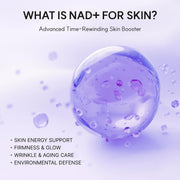 NAD+ Serum Booster Shot with 5% NAD+ Complex & Resveratrol, Hydration & Barrier Support, 30 mL / 1.01 fl. oz.