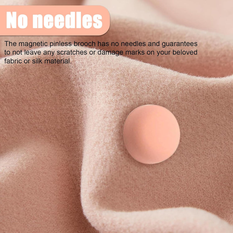 WYTNB 8 Pairs Fixing Hijab Magnets, No Snag Colorful Scarf Pin, Multi-Use Magnetic Pinless Brooch, Round Scarf Clip Magnets, Multipurpose Hijab Buttons, Strong Magnetic Pins for Women Clothes Muslim