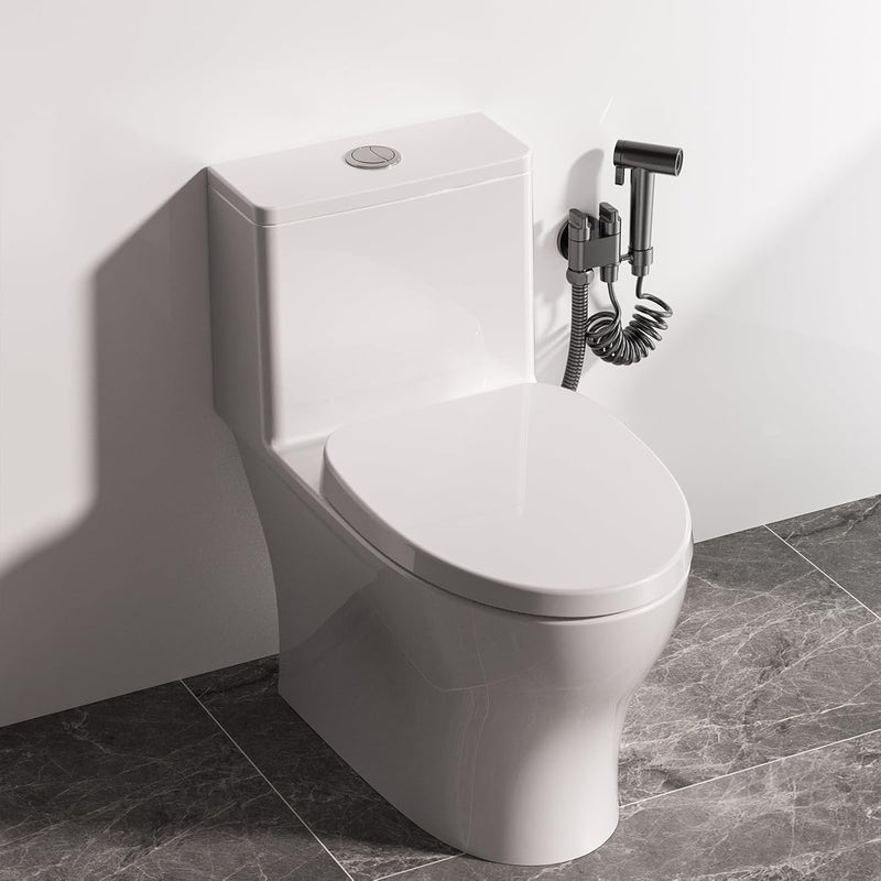 JOMOO Shattaf Set, Bidet Sprayer for Toilet with 60inch Stainless Steel Bidet Hose and Valve for Pet Bath,Water Flower,Hygiene Toilet Cleanser Spray, Gray