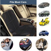 Car Seat Protector, Anti-Slipt Auto Seat Cover Mat With Thickest Padding With Organizer Mesh Pockets For Under Baby And Pet Seat, Vehicle Accessories For Most Cars