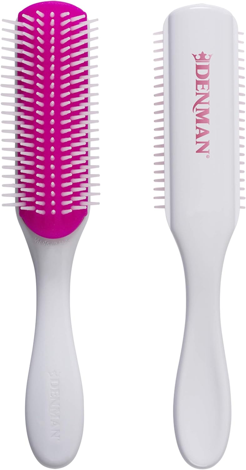 Denman Classic Styling Brush 7 Rows - D3 - Hair Brush for Blow-Drying & Styling â€“ Detangling, Separating, Shaping & Defining Curls
