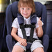 Sulfar Universal Child Chest Harness Clip, Car Seat Safety Belt Clip Buckle, Anti-Slip Baby Chest Clip Guard Compatible with Seats, Strollers, Schoolbags, for 1.5-inch Width Harness (black, grey)