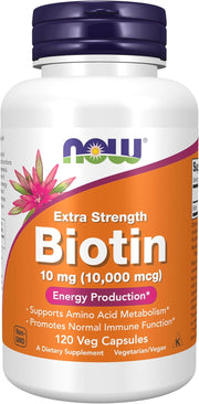 Foods Biotin 10,000Mcg Extra Strength Vcaps 120'S New - 120 Count (10,000 Mcg)
