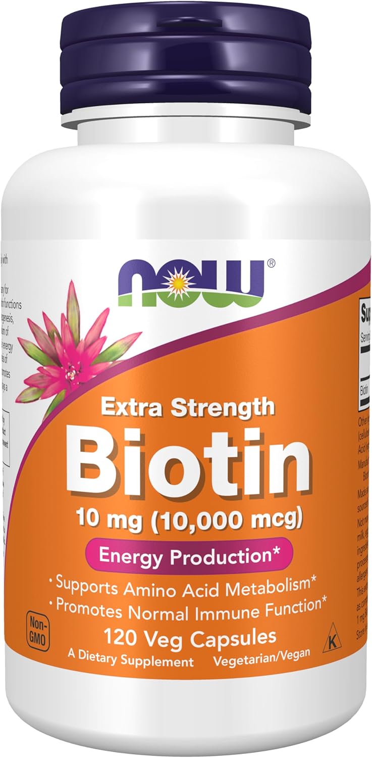 Foods Biotin 10,000Mcg Extra Strength Vcaps 120'S New - 120 Count (10,000 Mcg)