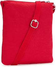Womens Keiko Crossbody Mini Bag, Lightweight Adjustable Purse, Durable Nylon Shoulder Sling - Red Rouge