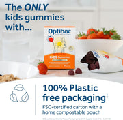 Kids Gummies - Kids Probiotic with Vitamin D & Calcium for Immune System Support & Gut Health and 2 Billion Bacterial Cultures - 30 Vegan Gummies