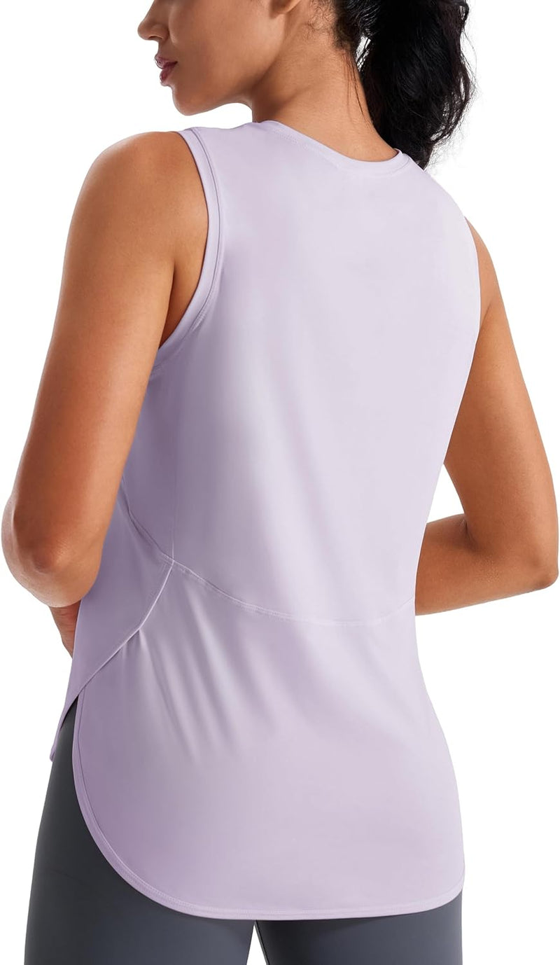 JOYSPELS Ice Silk Workout Tank Tops for Women Cool-Dry Sleeveless Loose Fit Yoga Shirts Athletic