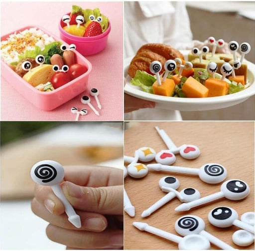 SHINEDOWN 50pcs Cute Animal Fruit Forks Set, Little Forks for Cake Dessert Party, Home Storage Jar with Cute Fruit Fork, Mini Decorative Forks for Kids Snacks