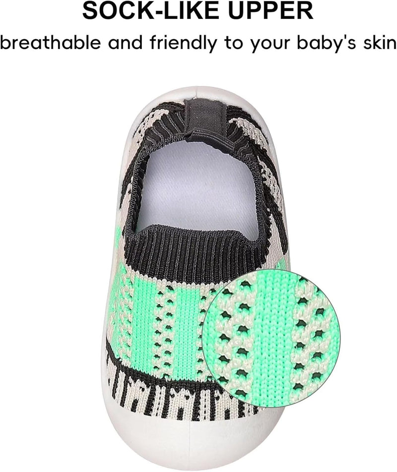 Baby Boy Girl Walking Shoes Non-Slip Toddler Sock Shoes 6 9 12 15 18 24 Months