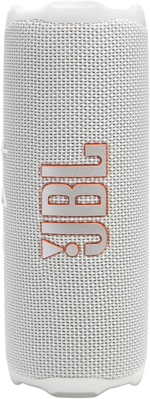 JBL Flip 7 - JBL Pro Sound with AI Sound Boost, up to 16 hours of playtime, multi-speaker connection via Auracast, and waterproof, dustproof, drop-proof design for all adventures Black. - White FLIP 7