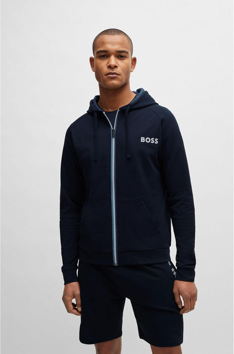 BOSS Men's Authentic Jacket H French Terry Zip Hoodie with Logo Detail
