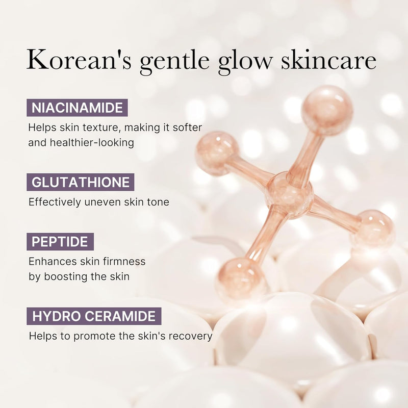 AGE-R Glutathione Glow Capsule Facial Cream - Instant Lifting Moisturizer - Collagen Peptide For Hydrating Glow - Improve Blemishes, Uneven Skin Tone - Korean Skin Care 1.69 fl.oz