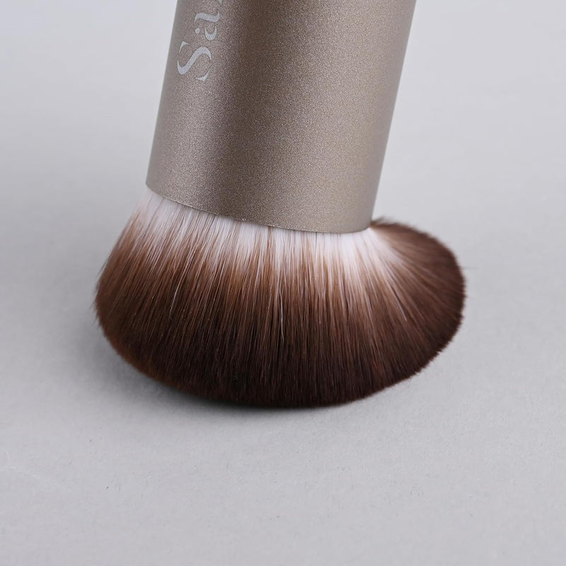 Kabuki Makeup Brush - Blender Brush for Powder, Cream, Liquid Foundation, Sunscreen, Blush Blending & Bronzer - Professional Make Up Brush - Full Face Makeup Brush - Vegan & Cruelty Free