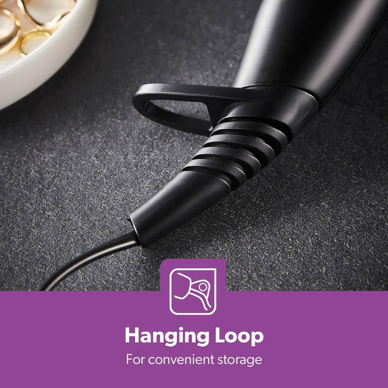 Geepas GH8643 Hair Dryer - 2-Speed & 3 Temperature Settings 2200W Cool Shot Function For Frizz Free Shine Detachable Cap- 2 Years Warranty