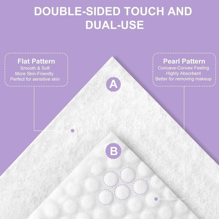 NALACAL Face Clean Towels, 100 Count Disposable Biodegradable Soft Dry Wipes for Sensitive Skin, Lint Free Facial Tissue for Cleansing, Skincare and Makeup Remover, Dry Wipes