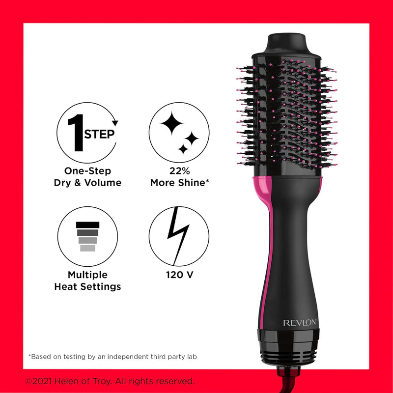 Revlon RVDR5222 One Step Hair Dryer & Volumizer, 2 heat setting plus cool setting (220-240V)