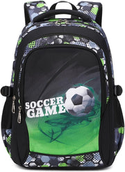 Jungen Schultasche Teenager Schulrucksack Jugendliche Rucksack Schule Daypacks Kinder Gro Schulranzen Wasserdicht - 9-green