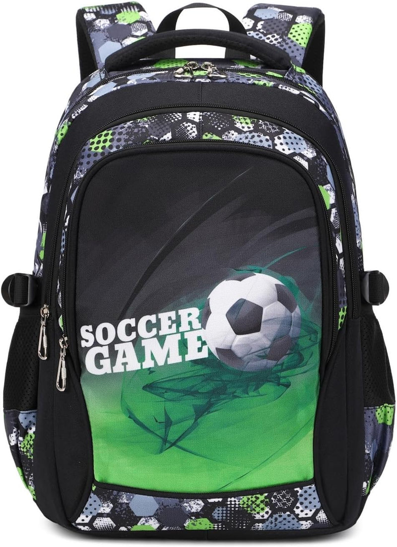Jungen Schultasche Teenager Schulrucksack Jugendliche Rucksack Schule Daypacks Kinder Gro Schulranzen Wasserdicht - 9-green