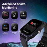 Fastrack Astor FS1 Pro Smart Watch, 1.97' AMOLED Display, Bluetooth Calling, 100+ Sports Modes, SpO2 & Heart Rate Monitoring, Women's Health, IP68, Up to 5 Days Battery, Functional Crown