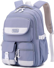Cute Girls Backpack,Kids School Backpack for Girls Boys,Elementary Middle School Bags Lightweight Bookbag for Teens - Style-a Blue