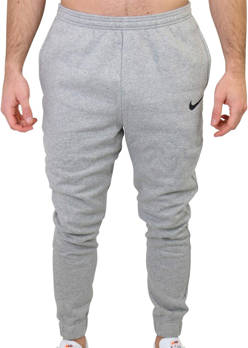 Men's M Nk Flc Park20 Crew Sweatshirt - DK GREY HEATHER/BLACK/(BLACK)