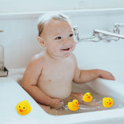 50pcs 1.6x1.5x1.4 Inch Rubber Ducks, Float and Squeak Bath Duck Toys Cute Rubber Ducks for Baby Shower Birthday Party Supplies
