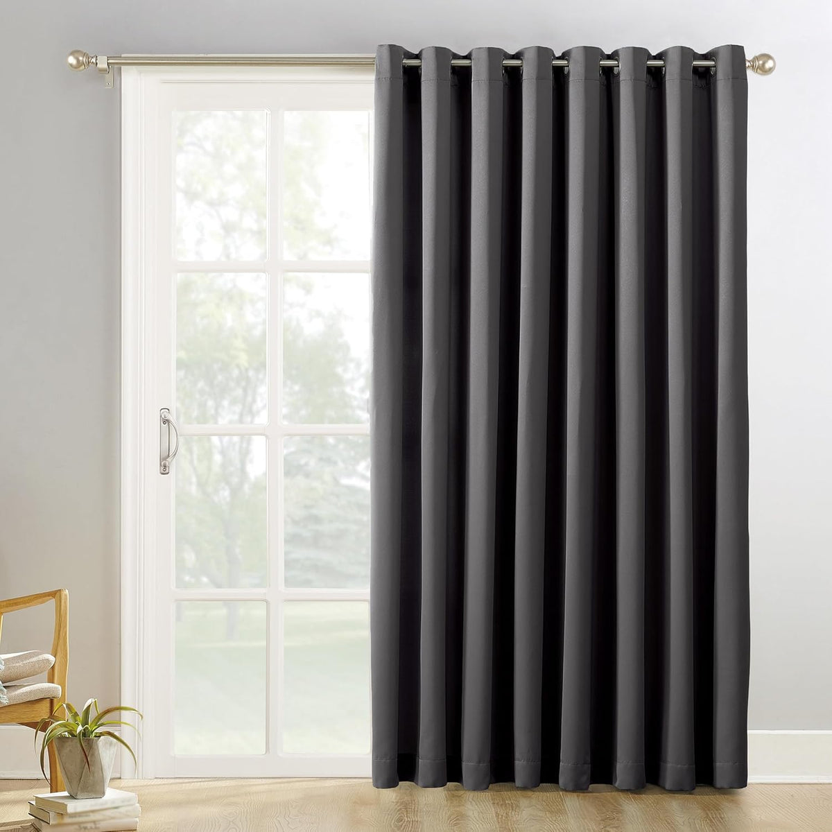 Sun Zero Easton Blackout Energy Efficient Grommet Curtain Panel, Pearl , 40" x 120" , 57796 – image 4