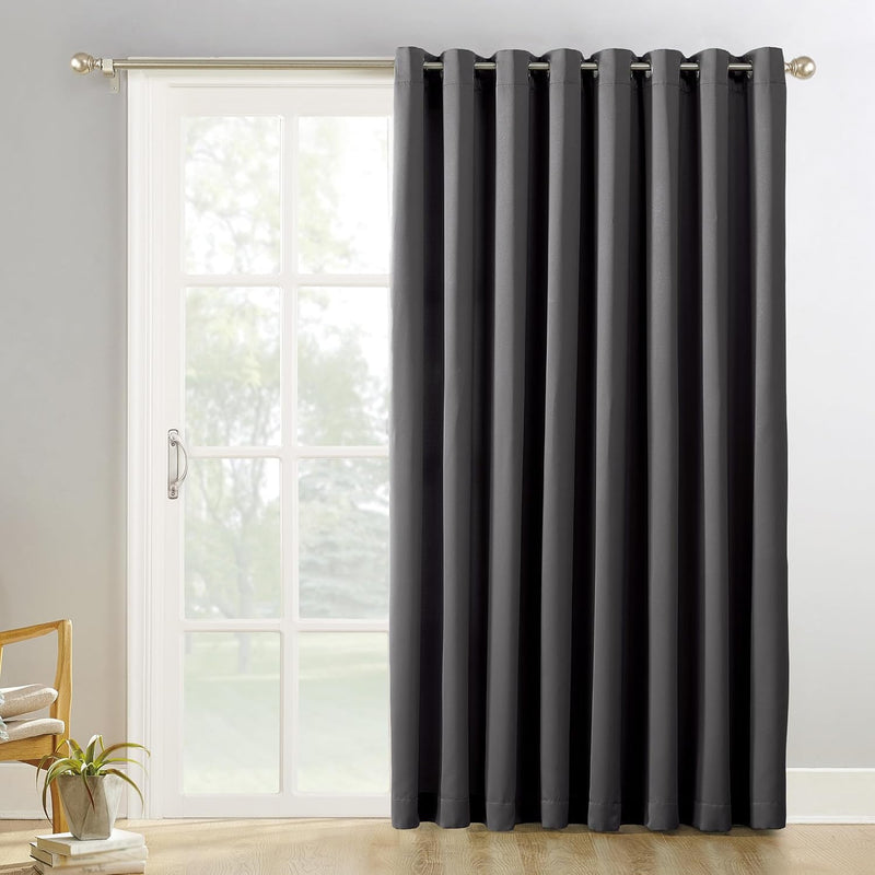 Sun Zero Easton Blackout Energy Efficient Grommet Curtain Panel, Pearl , 40" x 120" , 57796 - Root={'value': "['Charcoal Gray']"} 213.4W x 254L cm (1 Panels)