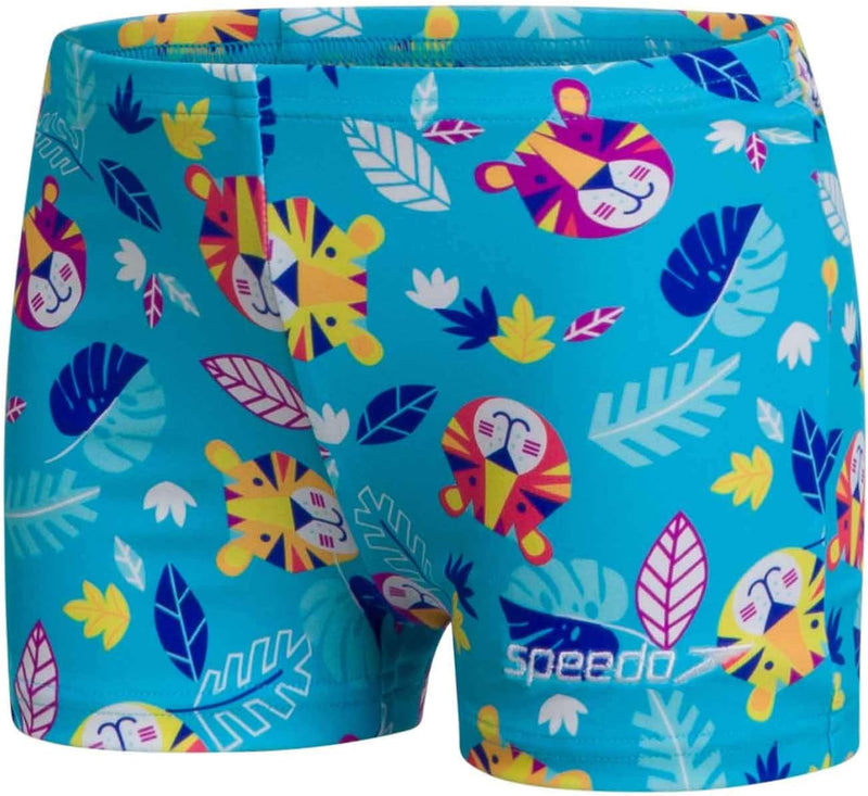 Boy's Jungleterry Digital Allover Aquashort Swim Briefs (pack of 1) - 6 Years Blue