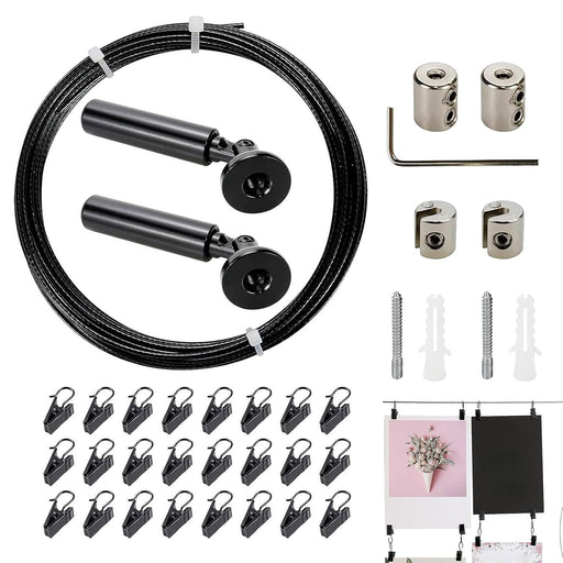 Retractable Clothesline - 304 Stainless Steel Retracting Indoor Curtains Wire - Adjustable Heavy Duty Laundry Dryer Rope for Dorm Apartment Hotel Bedroom