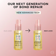 Bond Repair Oil-in-Serum for Damaged, Color Treated Hair, Heat Protectant, Strengthens Weak Bonds, Intense Shine and Frizz Control, EverPure, 1.6 Fl Oz
