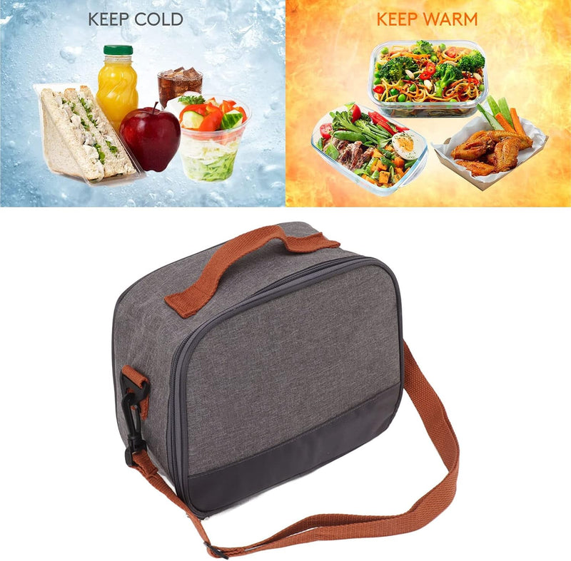 Lunch Box for Kid Boys Girls Teen Adult, Waterproof Reusable Lunch Bag, Large Capacity Insulated Lunch Bag Reusable Lunch Bags Lunch Tote Bag for Office School Picnic