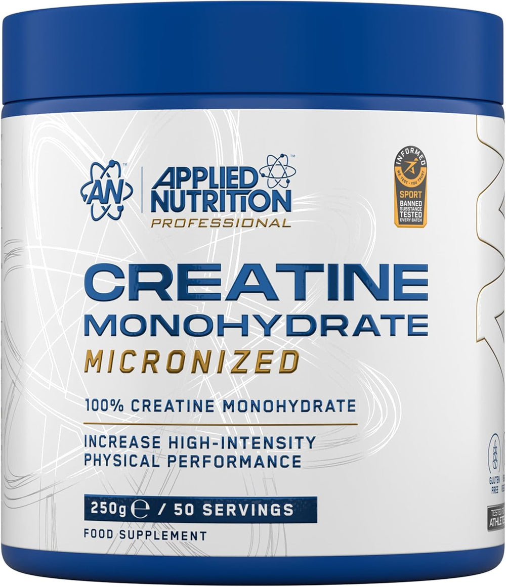 Applied Nutrition Creatine Flavoured - Creatine Monohydrate Micronized Powder with Flavour, Increases High-Intensity Physical Performance (250g - 50 Servings) (Strawberry & Raspberry)
