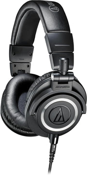 Audio-Technica Ath-M50X Studio Monitor Professional Headphones - Black - Black Wired