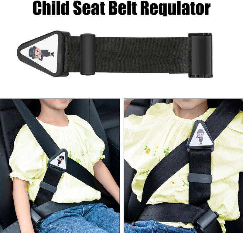 Child Seat Belt Adjuster Booster Seat, Car Seat Replacement Protector Pad Safety Strap Cover for Kids Children's Travel Essentials