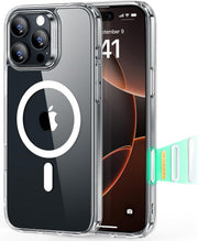ESR for iPhone 17 Pro Max Case, Camera Control Cover, Compatible with MagSafe Accessories, TPU, Military-Grade Drop Protection, Shock-Absorbing Air Guard Corners, Hybrid Series, Clear - iPhone 16 Pro A-Clear